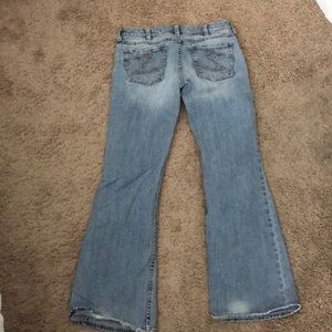 Silver wide leg jeans
